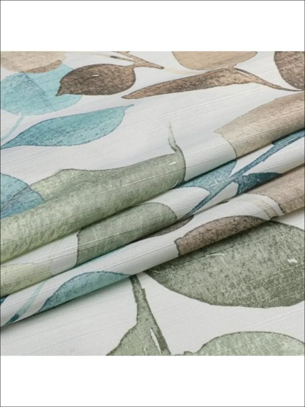 Leaf Printed Rectangle Tablecloth 60x84 Waterproof Slub Fabric